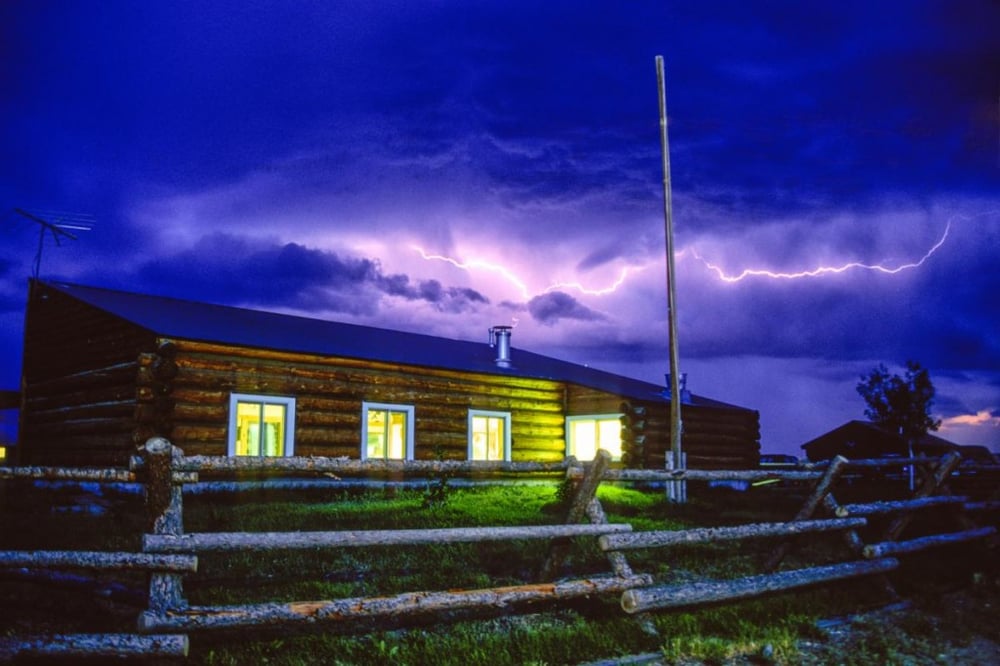 Lightning at NOLS Three Peaks Ranch
