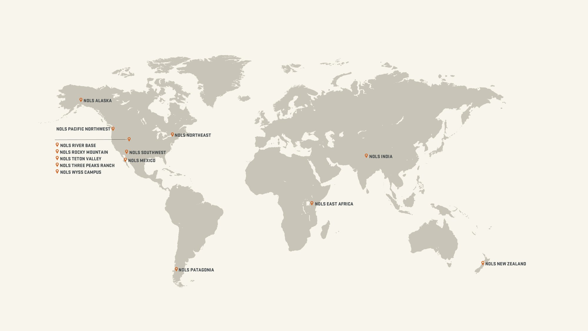 Locations World Map