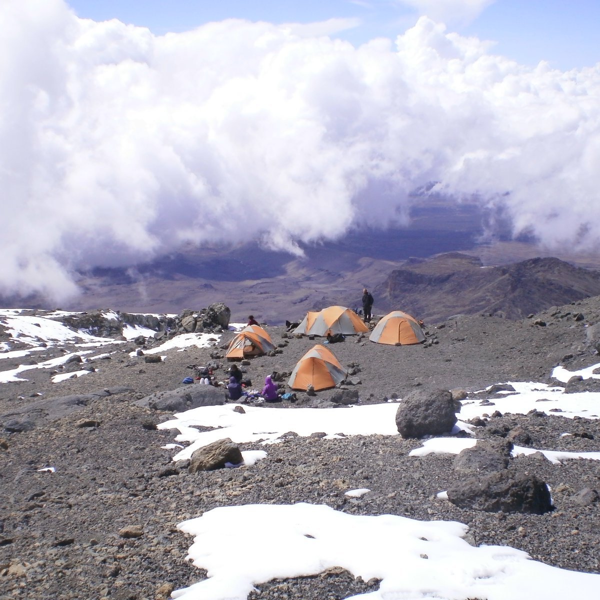 High camp in the mountains of Tanzania