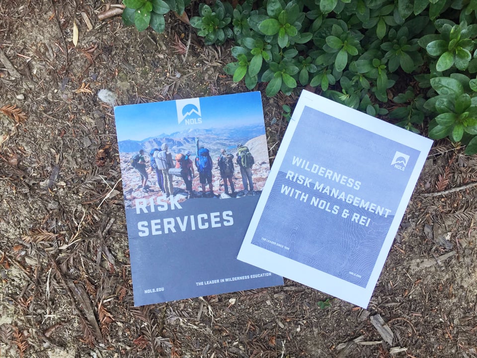 Image of pamphlets for Wilderness Safety Training