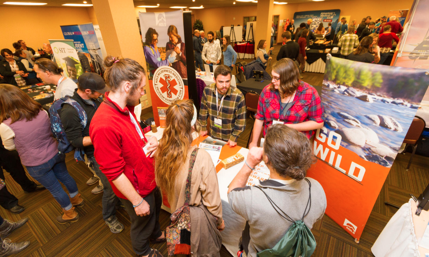 Attendees at 2017 WRMC NOLS exhibitor booth