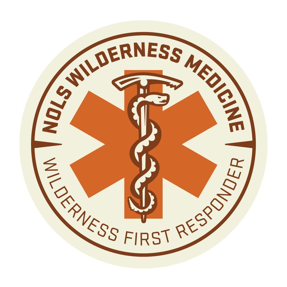 Wilderness First Responder Badge from NOLS Wilderness Medicine